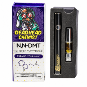 Black Deadhead Chemist vape pen battery with single-button design
